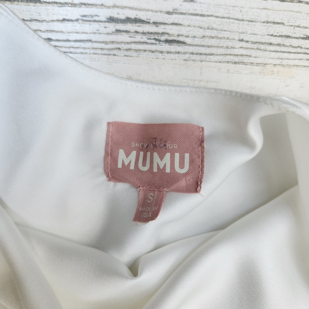 Show Me Your MuMu White Halter Mini Dress - Picture 7 of 7